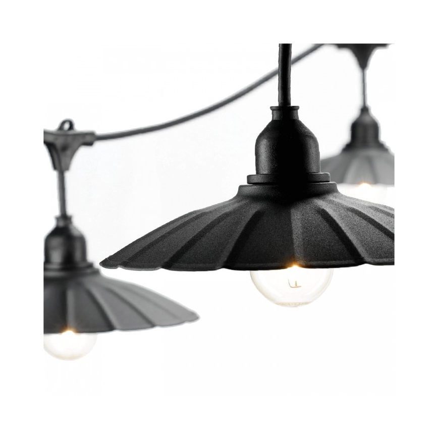 Външна декоративна гирлянда CRETE 15xE27/230V 20m IP44