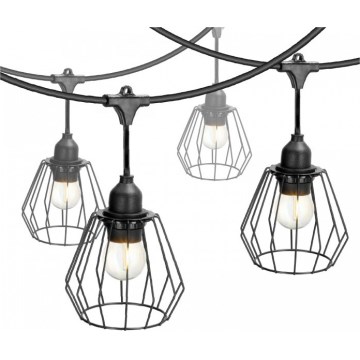 Външна декоративна верига CRETE 20xE27/230V 25m IP44