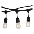 Външна гирлянда STRING, 15 m — 15 лампи с цокъл E27, до 25 W, 230 V, клас на защита IP54