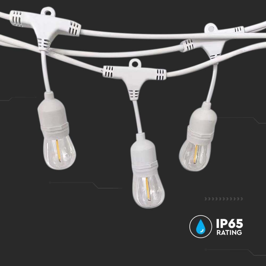 Външна гирлянда STRING 15xE27/40W/230V 15m IP65