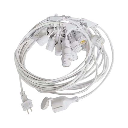 Външна гирлянда STRING 15xE27/40W/230V 15m IP65