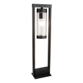 Външна лампа 1xE27/60W/230V IP44 черна/димчато-кафява