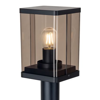 Vъншна лампа 1xE27/60W/230V IP44 черна/кафяво-опушена