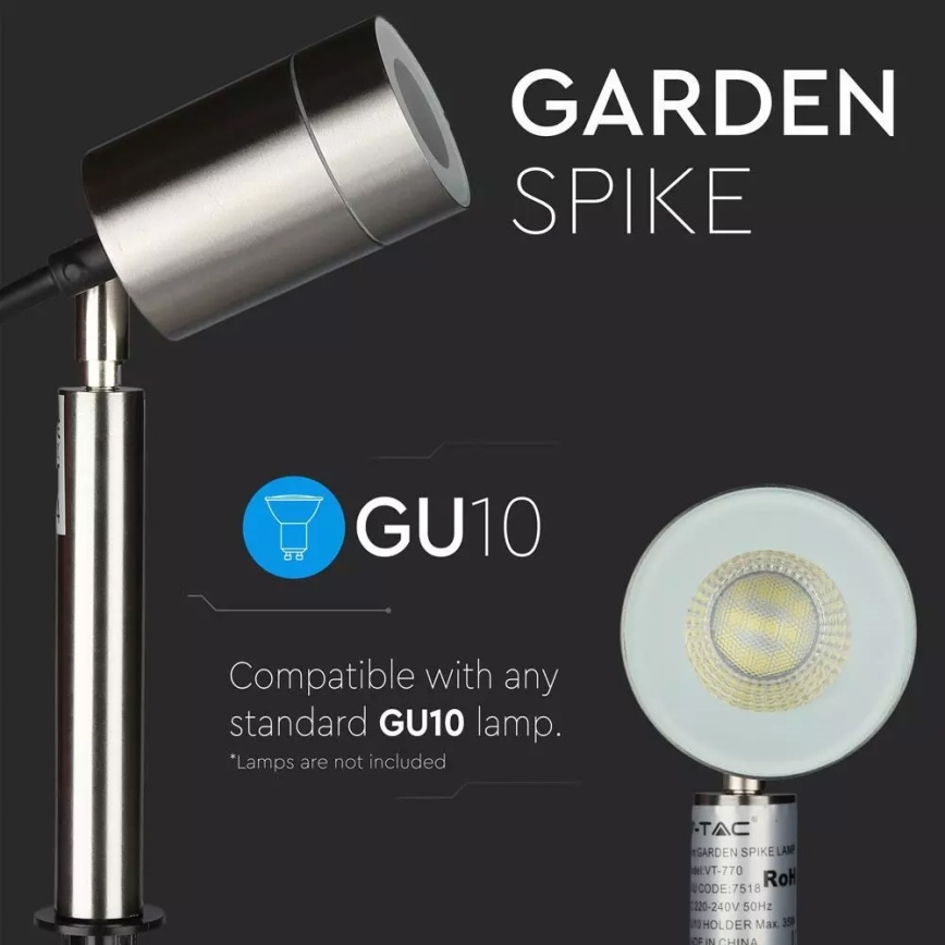 Външна лампа 1xGU10/35W/230V IP44
