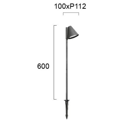 Външна лампа GILBERT 1xGU10/20W/230V IP65 антрацит