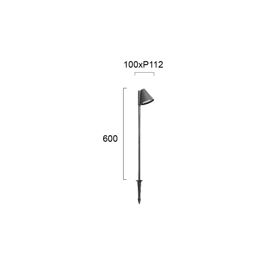 Външна лампа GILBERT 1xGU10/20W/230V IP65 антрацит