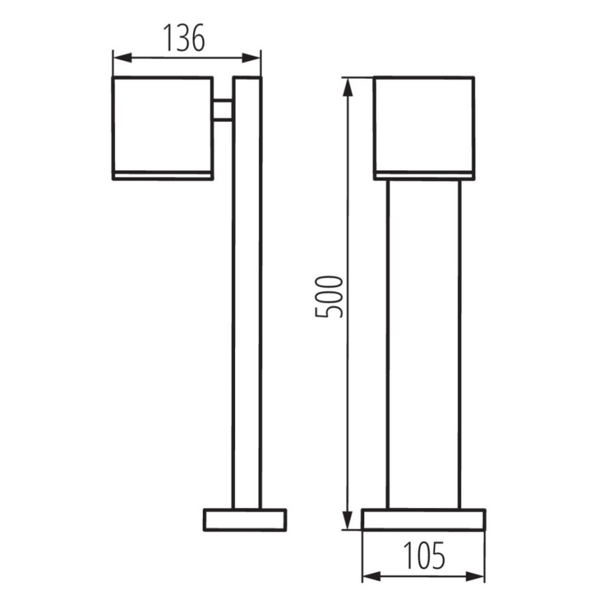 Външна лампа GORI 1xGU10/35W/230V IP44