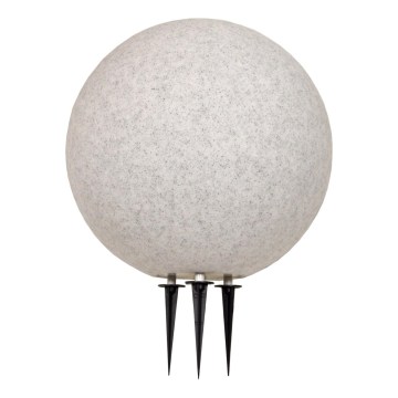 Външна лампа KULA 1xE27/60W/230V Ø 40 см IP44 сива