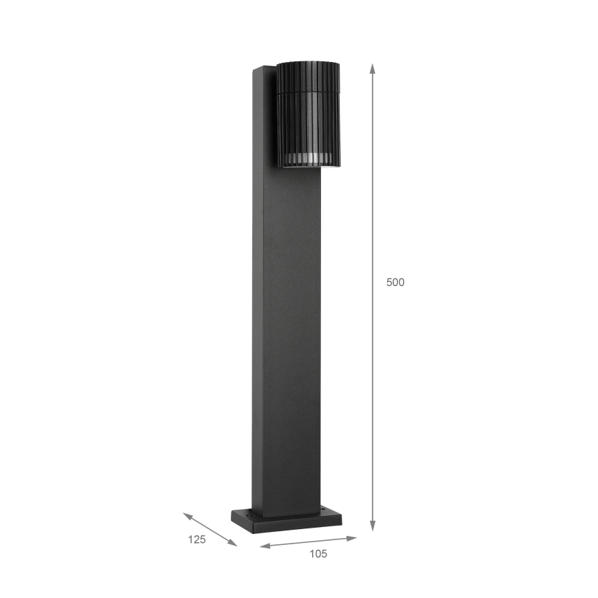 Външна лампа LANTHEA 1xGU10/11W/230V IP44 50 cm черна