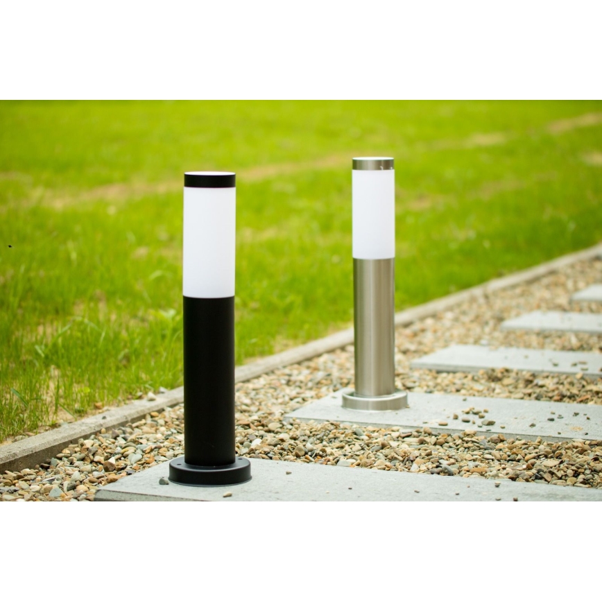 Външна лампа LIVIA 1xE27/10W/230V 45 cm IP44 сребриста