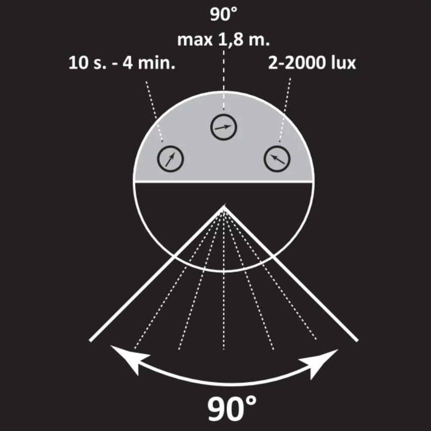 Външна лампа с сензор NEW YORK 1xE27/12W/230V IP44 44 см антрацит