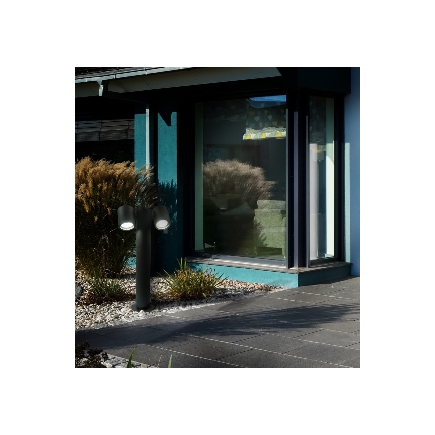 Външна лампа PINO 2xGU10/10W/230V IP44 44 cm