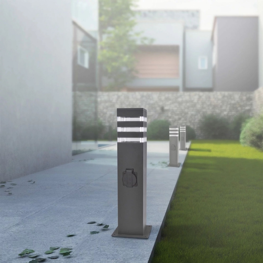 Vъншна лампа с гнездо TEKSAS 1xE27/20W/230V 44 cm IP44 антрацит