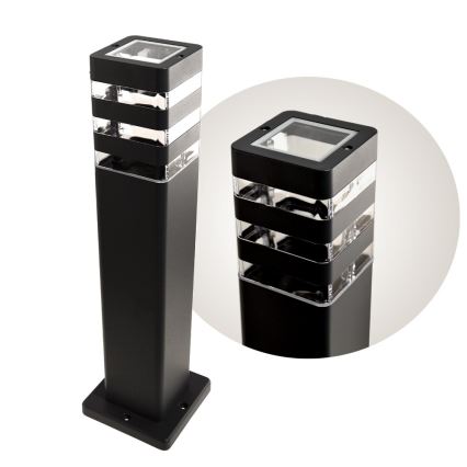 Външна лампа SANTA 1xE27/60W/230V, 50 см, IP54, черна