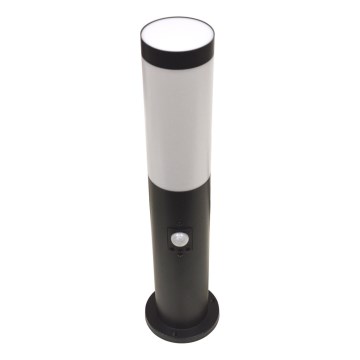 Външна лампа със сензор LOPPA 1xE27/60W/230V 45 cm IP44 черна