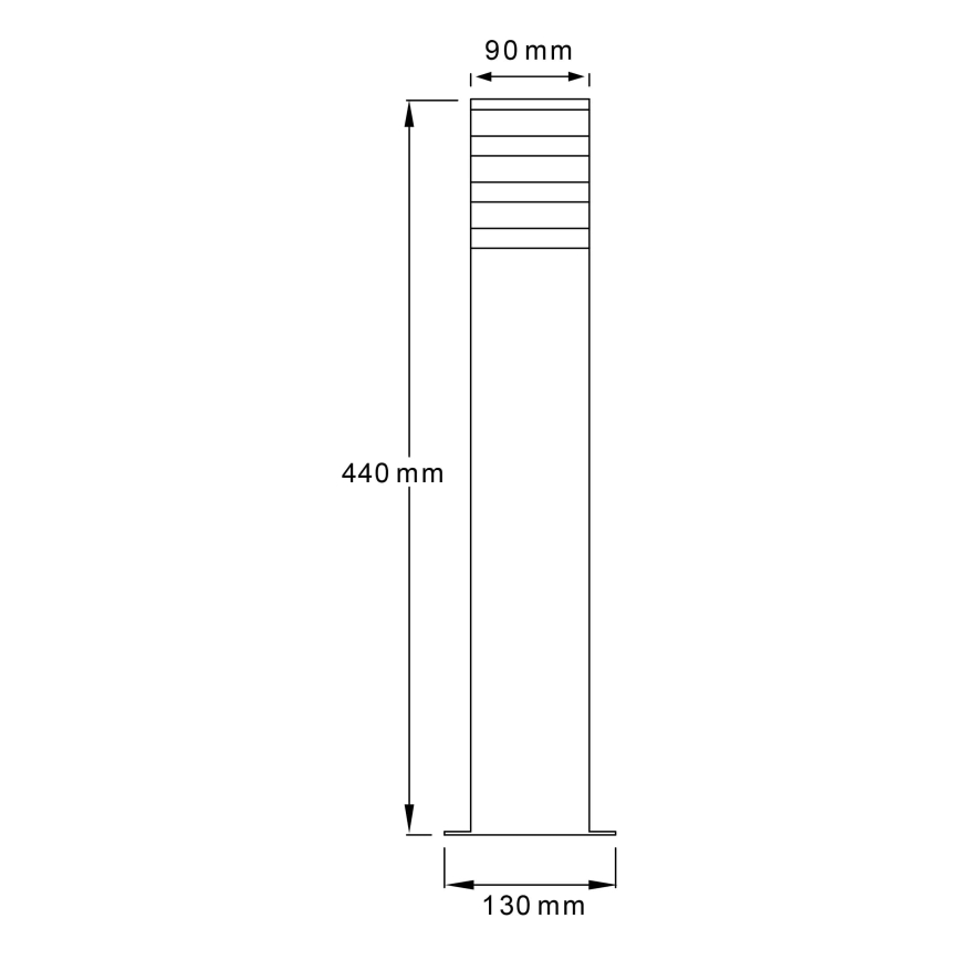 Външна лампа TEKSAS 1xE27/12W/230V IP44 44 см антрацит