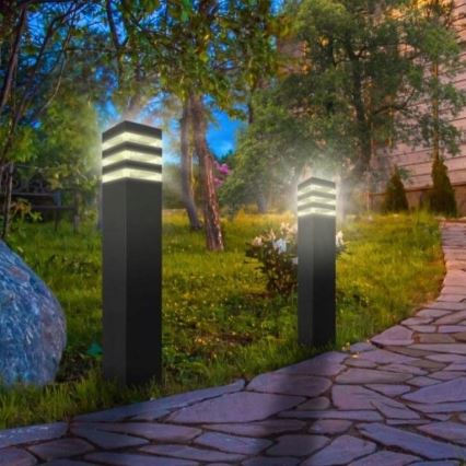 Външна лампа с сензор TEKSAS 1xE27/12W/230V IP44 44 см антрацит