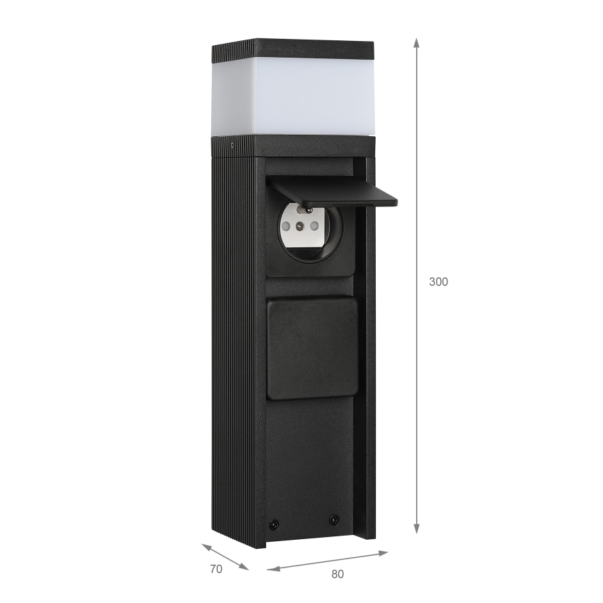 Външна лампа VESPER с 2 гнезда, 1xG9/5W/230V, IP44, 30 см, черна