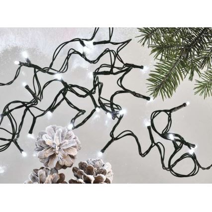 Външна LED гирлянда 40xLED/9m IP44, студено бяла