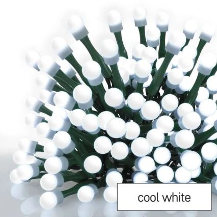 Външна LED гирлянда 80xLED/8 функции 13m студено бяла IP44