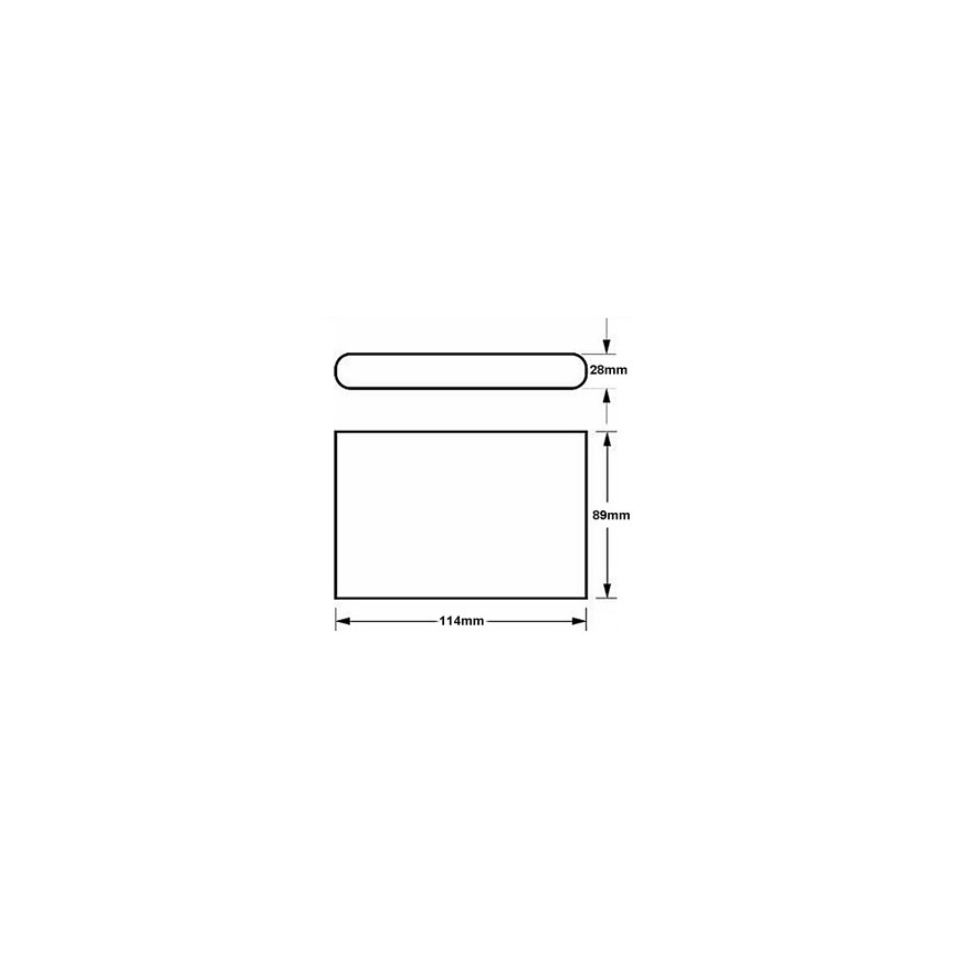 Външна LED лампа за стена FLOW 2xLED/3W/230V IP54 черна