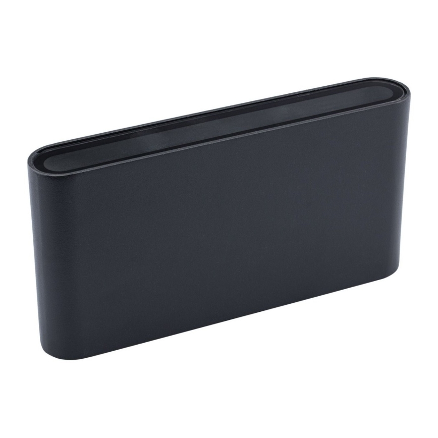 Външна LED лампа за стена FLOW 2xLED/6W/230V IP54 черна