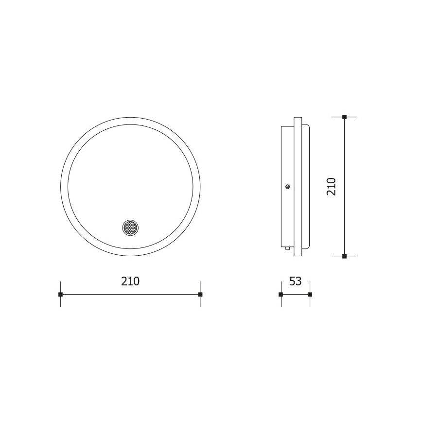 LED външно стенно осветително тяло със сензор за движение и сумрак LED/15W/230V IP65 бяло