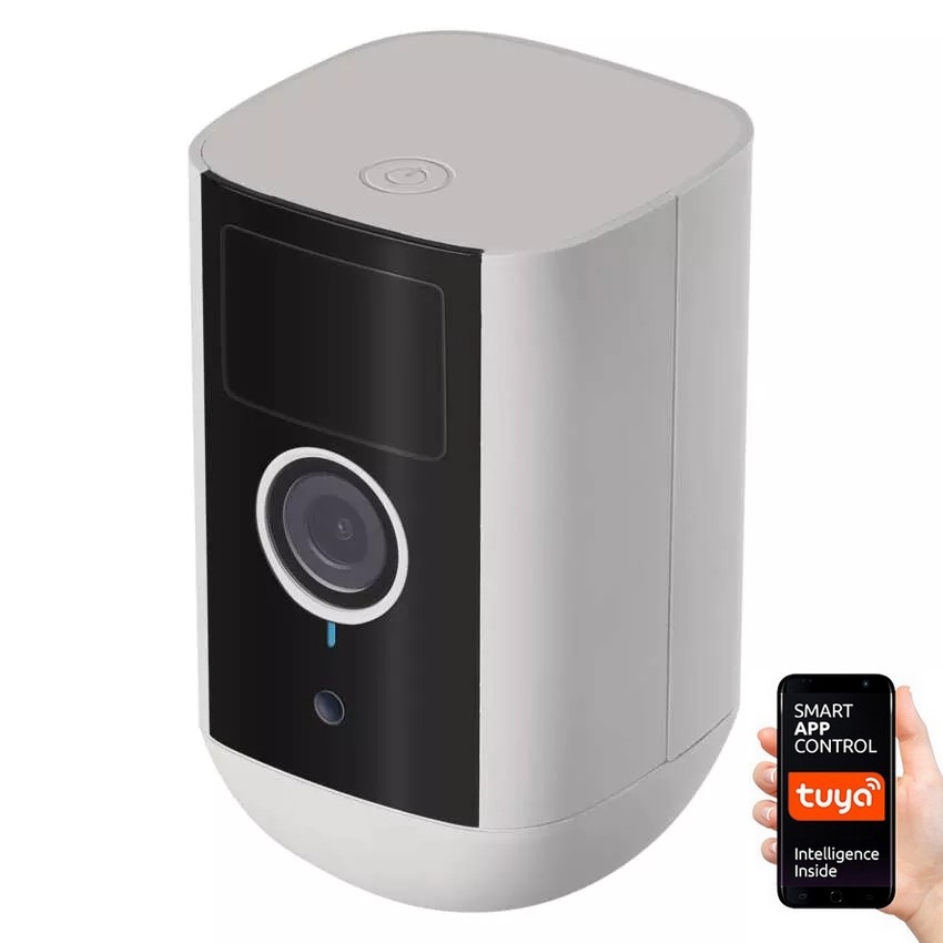 Външна смарт камера със сензор за движение GoSmart 5V 9600mAh IP65 Wi-Fi Tuya