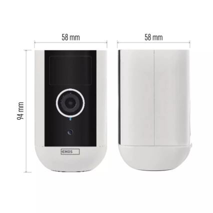 Външна смарт камера със сензор за движение GoSmart 5V 9600mAh IP65 Wi-Fi Tuya