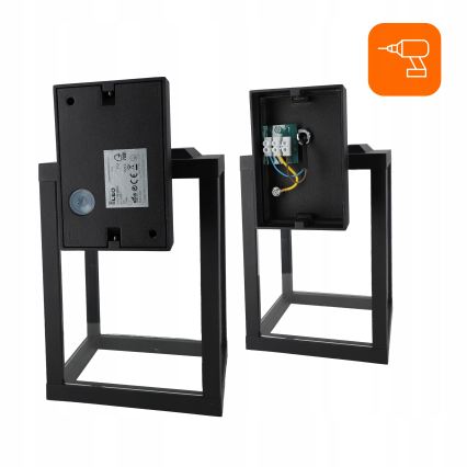 Външна стенна лампа 1xE27/40W/230V IP54 черна