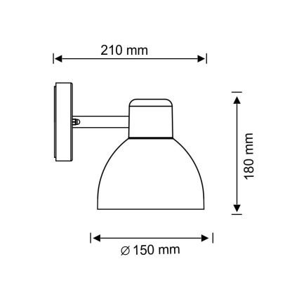 Външна стенна лампа ARNE 1xE27/10W/230V IP44