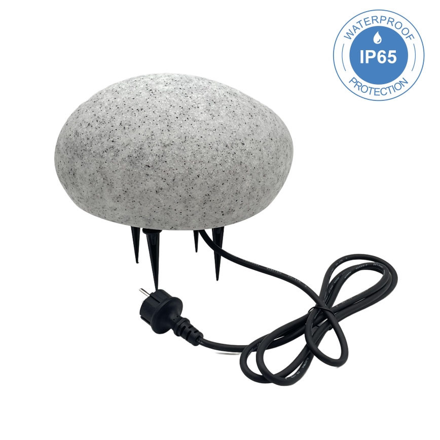 Външно декоративно осветително тяло LUMISTONE 1xE27/15W/230V IP65, диам. 26,5 cm