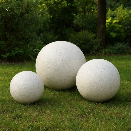 Външно декоративно осветително тяло LUMISTONE 1xE27/15W/230V IP65 диаметър 38 см