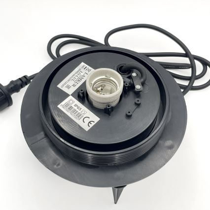 Външно декоративно осветително тяло LUMISTONE 1xE27/15W/230V IP65 диаметър 38 см