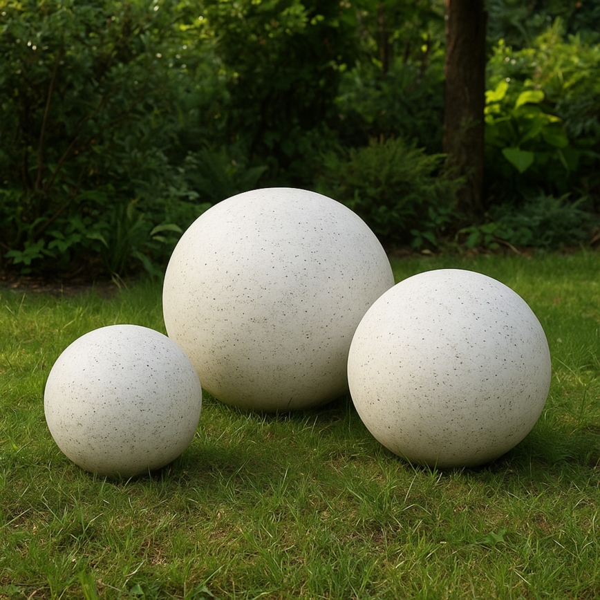 Външно декоративно осветително тяло LUMISTONE 1xE27/15W/230V IP65 Ø 25 см