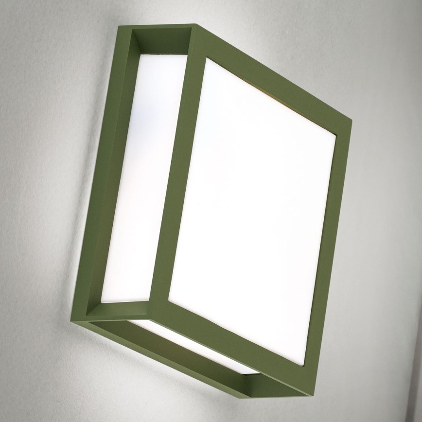 Външно осветително тяло HENRY 2xE27/15W/230V IP44 зелено