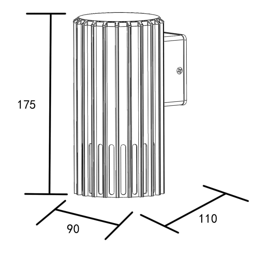 Външно стенна лампа KUUSAMO 1xE27/20W/230V IP54 антрацит