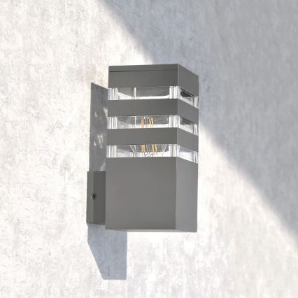 Външно стенна лампа TEKSAS 1xE27/12W/230V IP44 антрацит