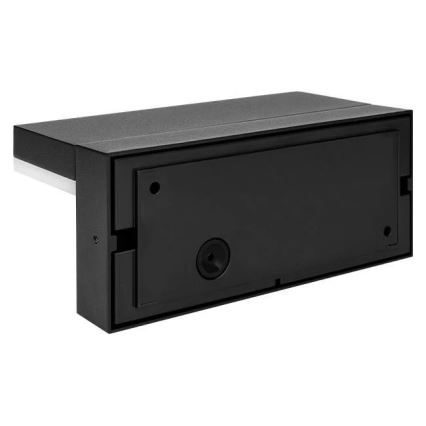 Външно стенно LED осветително тяло със сензор LED/9W/230V 4000K IP44 черно