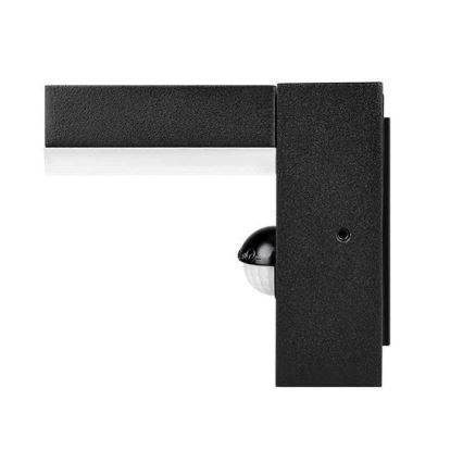 Външно стенно LED осветително тяло със сензор LED/9W/230V 4000K IP44 черно