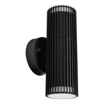 Външно стенно насочваемо осветително тяло LANTHEA 2xGU10/11W/230V IP44 черно