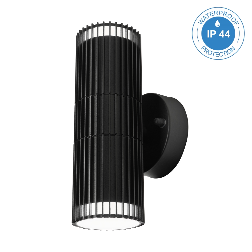 Външно стенно насочваемо осветително тяло LANTHEA 2xGU10/11W/230V IP44 черно