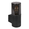 Външно стенно осветително тяло 1xE27/40W/230V IP44 черно/опушено