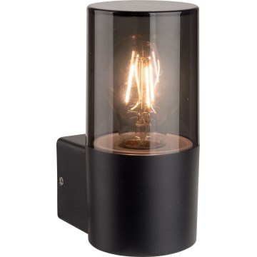 Външно стенно осветително тяло 1xE27/40W/230V IP44 черно/опушено