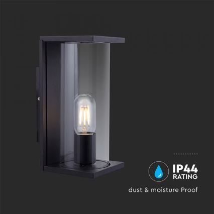 Външно стенно осветително тяло 1xE27/60W/230V IP44 черно