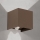 Външно стеново осветително тяло със сензор за движение и за здрач CUBE-S LED/13W/230V IP54 кафяво