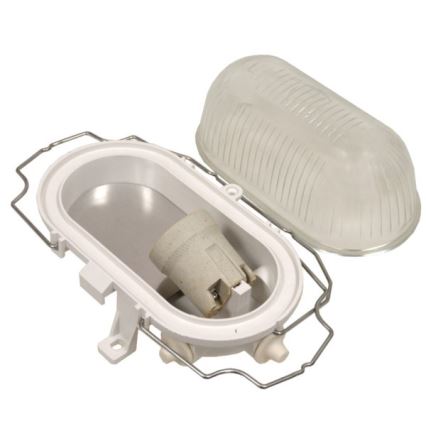 Външно таванно осветително тяло RADUS 1xE27/60W/230V IP54 бяло