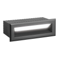 Външно вградено LED осветително тяло FLIK, 3W, 230V, IP65, антрацит