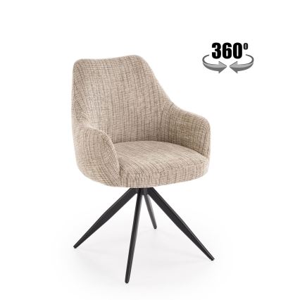 Въртящ се трапезен стол BRISA 1 бр. бежов