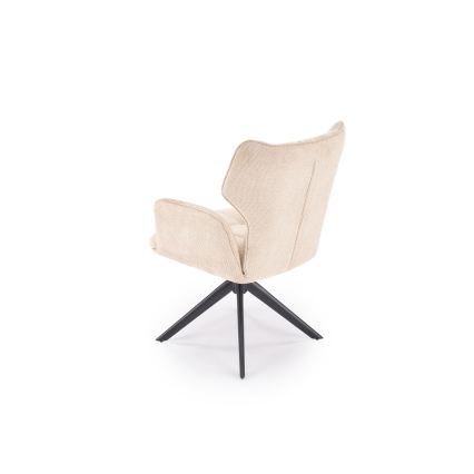 Въртящ се трапезен стол CIELO, 1 бр., бежов